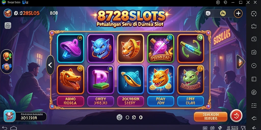 Screenshot gameplay 8728SLOTS menampilkan petualangan yang menantang dan mengasyikkan.