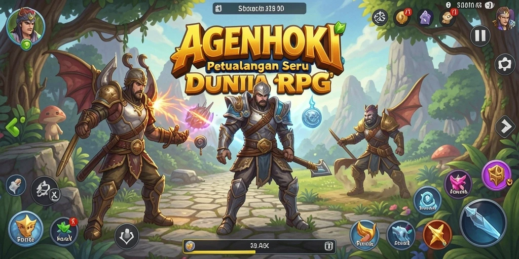 Tampilan gameplay AGENHOKI yang dinamis dan menarik.
