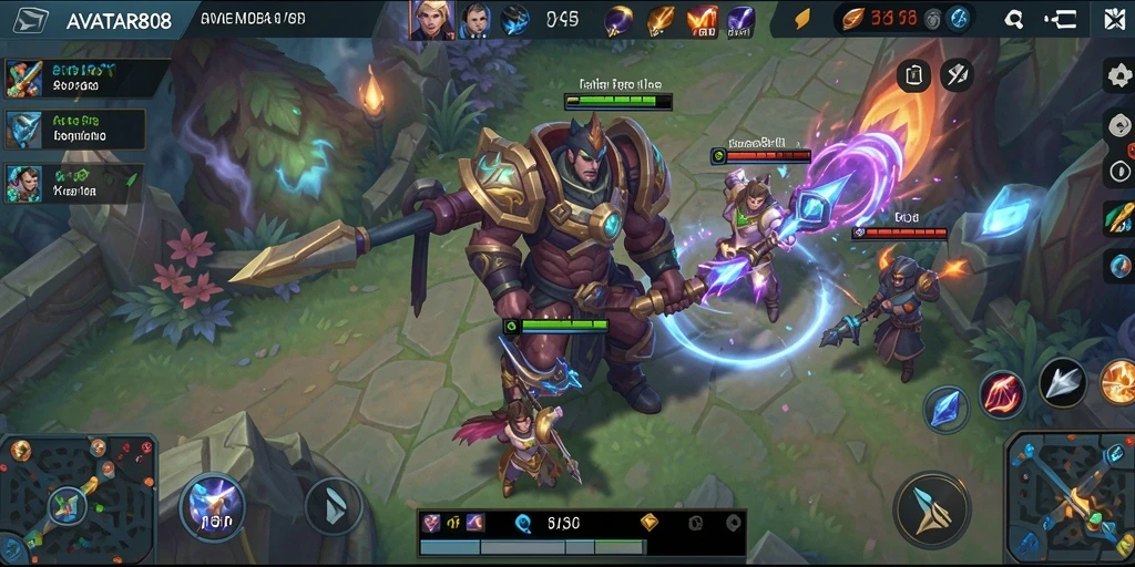 Tampilan gameplay menarik AVATAR808 dalam pertempuran tim.