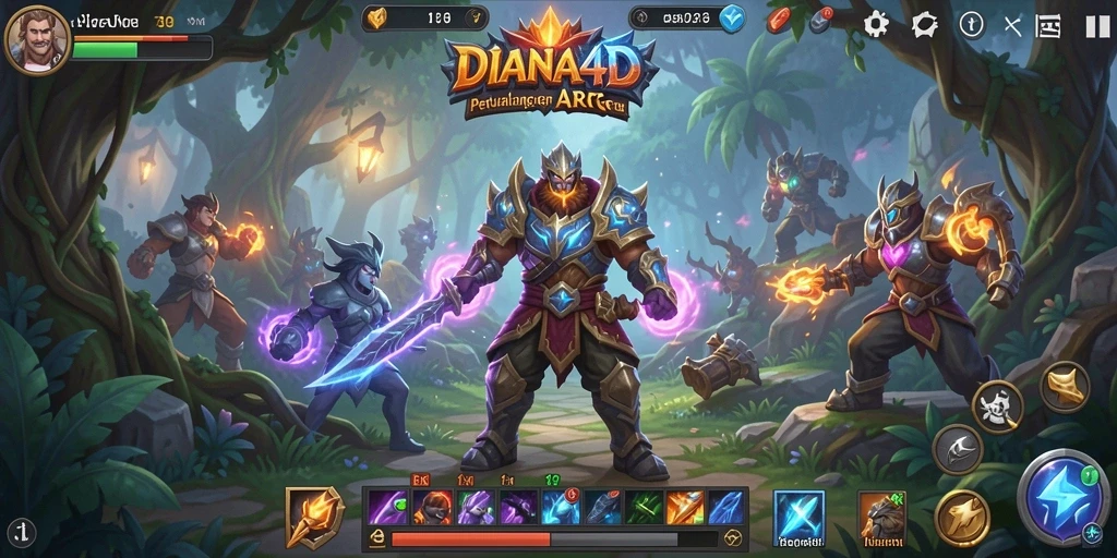 Tampilan gameplay DIANA4D yang menarik dan menantang.