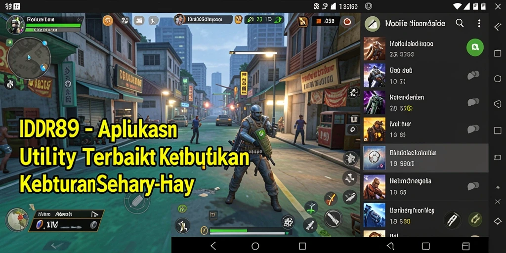 Screenshot IDR89 menampilkan fitur pengingat dan manajemen tugas yang intuitif.