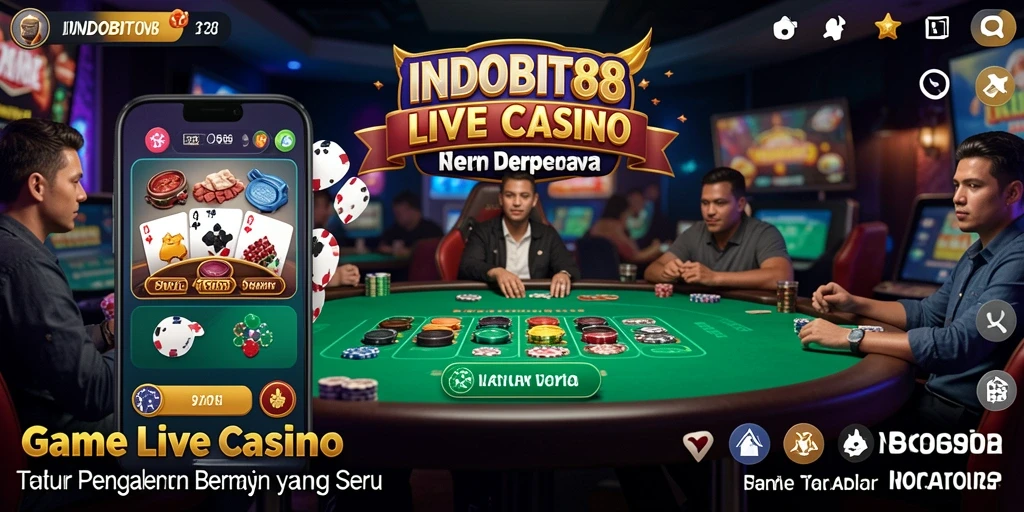 Gambaran gameplay seru di Live Casino INDOBIT88.