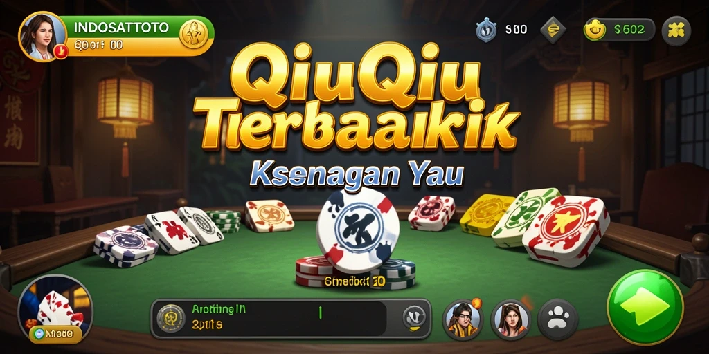 Tampilan seru gameplay INDOSATTOTO dengan pemain berkompetisi di QiuQiu.