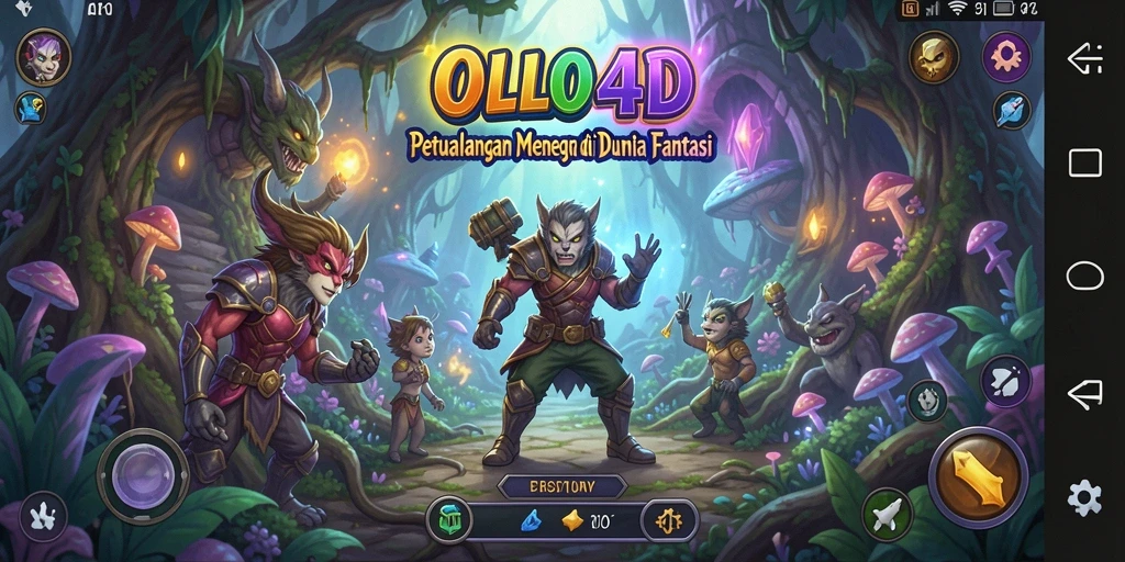 Screenshot gameplay OLLO4D menampilkan dunia fantastis yang menakjubkan.