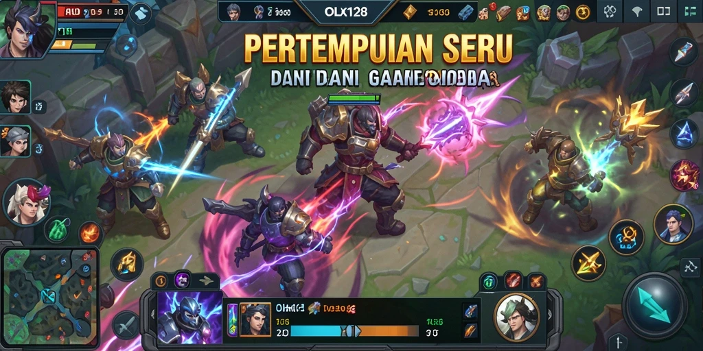 Screenshot utama OLX128 menampilkan aksi pertempuran yang mendebarkan.
