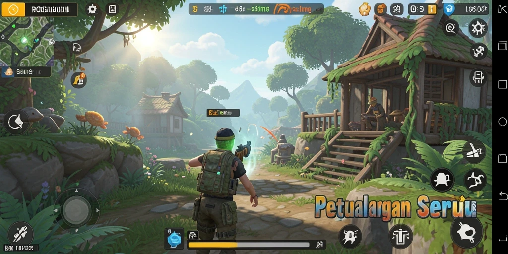 Gameplay mendebarkan dalam aksi TPS ROSOHOKI.